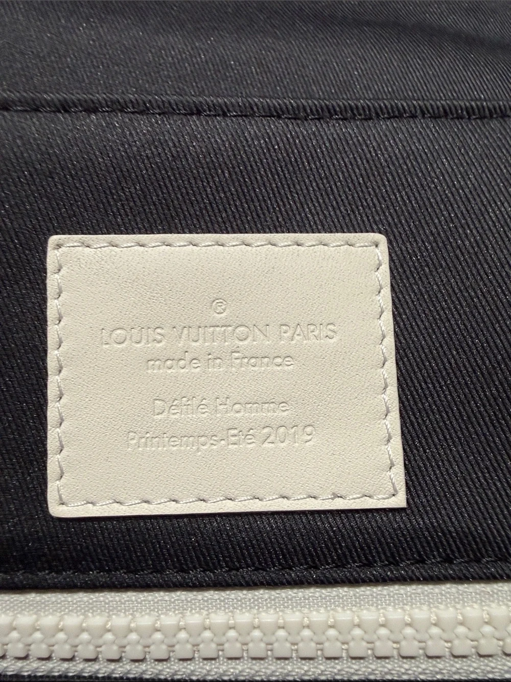 Louis Vuitton Virgil White Embossed cowhide Monogram Leather Backpack.